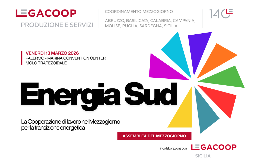Energia Sud: a Palermo l’Assemblea che conclude il percorso territoriale della cooperazione di lavoro del Mezzogiorno