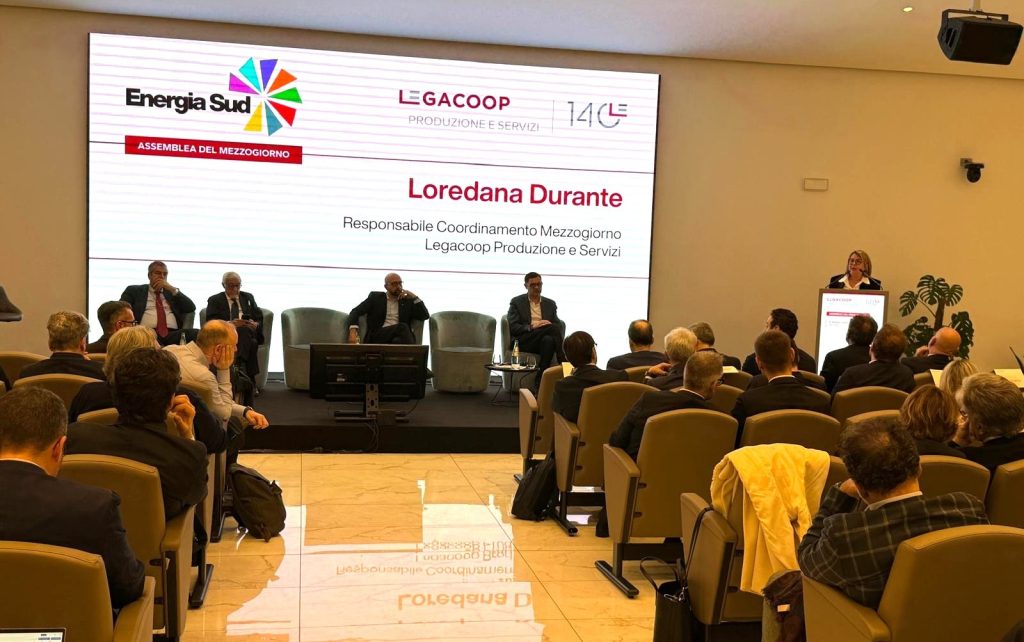 Energia, Legacoop Produzione e Servizi dall’Assemblea del Sud: necessaria una strategia industriale per sicurezza energetica e sviluppo dei territori