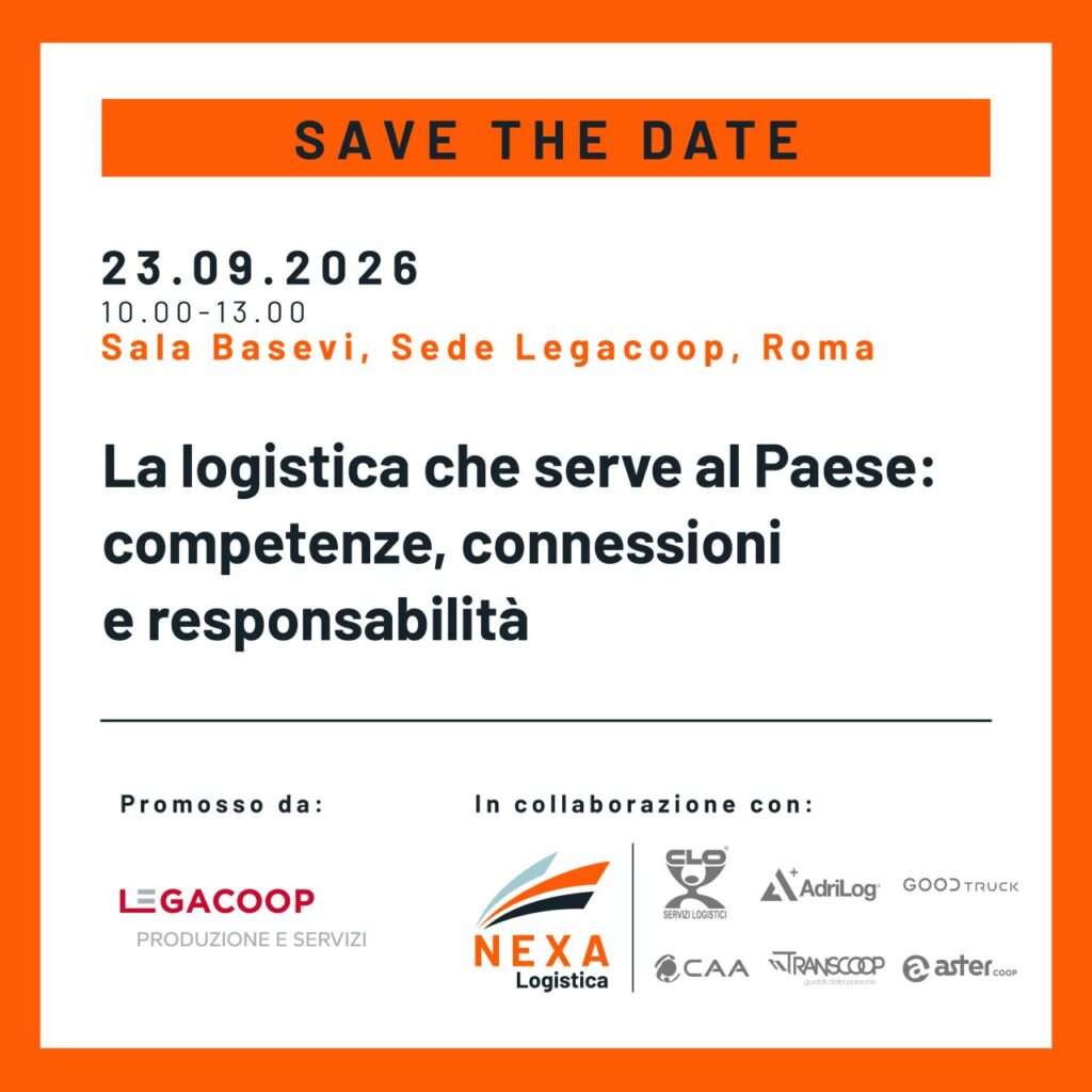 Il 23 settembre a Roma la presentazione di NEXA Logistica: “La logistica che serve al Paese: competenze, connessioni e responsabilità”